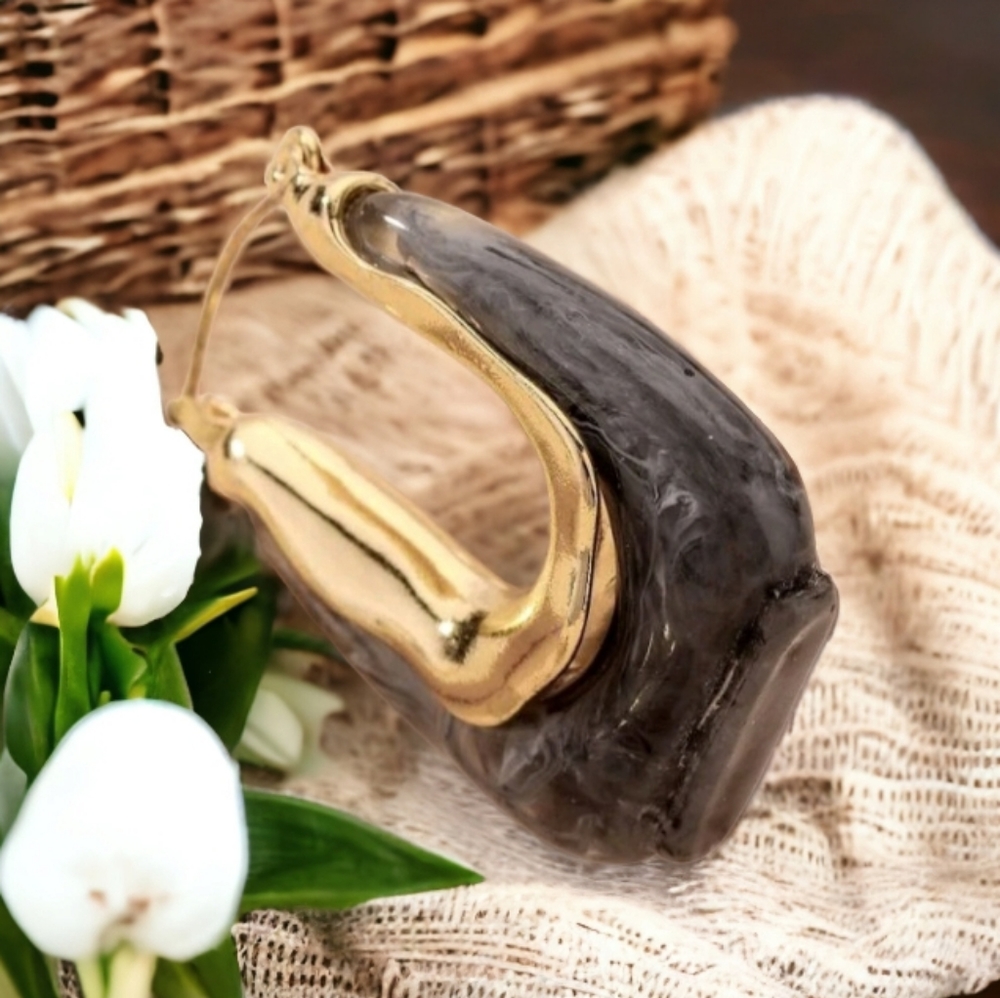 Designer Hoop Earrings (G) - Picture 8 of 8